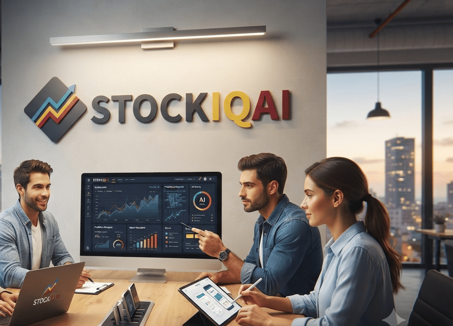 The STOCKIQAI team working on AI-powered portfolio analysis